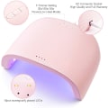Miniatyrbilde 5 av 5: LED UV-gel negllamp, 48W, rosa