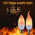 Miniatyrbillede 4 af 5: 2 stk. Flammepære LED Flamme Twinkle Effekt,E14