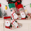Miniatyrbild 3 av 5: Julstrumpor, 4-pack strumpor 18\" (Snögubbe Tomte)