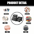 Miniatyrbilde 5 av 5: 6PCS Reisearrangør Pakkekuber Sett Holdbare Reisebagasjearrangører Koffertoppbevaringsposer Kompresjonsposer for Reisetilbehør