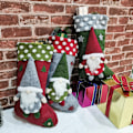Miniatyrbild 4 av 5: Julstrumpa 3-pack, 18,5 tum 3D-tomtar Jul