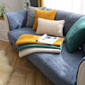 Miniatyrbillede 6 af 6: Premium Velour Sofabetræk, Skridsikre Sofabetræk, Elaborerede og Udsøgte Sofabetræk, Sofahyndebetræk til Soveværelse, Hotel og Kontor (90*160cm) Blue 90*160cm