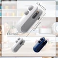 Miniatyrbilde 2 av 5: USB-C Oppladbar Poseforsegler, 2-i-1 Poseforsegler Varmeforsegler med Kutter og Magnet, Mini Poseforsegler for Plastpose Snackpose (Mørkeblå)
