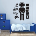 Miniatyrbillede 6 af 6: Spis Sov Spil Vægsticker Poster Bogstaver Vægmærker Murmalerier til Drenges Soveværelse Legestue Hjemmeindretning