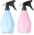 Miniatyrbild 1 av 4: 2-pack Stora Sprayflaskor, Plastväxter Vattensprayflaskor, 500ml Tomma Sprayflaskor för Ren Vattning Trädgårdsväxter Rombform (Rosa, Blå)