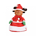 Miniatyrbillede 1 af 5: Juleplys bamsehat til børn og voksne (hjort)