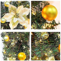 Miniatyrbillede 4 af 5: Juleguirlande med LED-lys, 270 cm 40 LED varm hvid (guld)