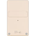 Miniatyrbillede 4 af 5: Lommeregner til lomme & skrivebord i beige med lys LCD, dobbelt strøm håndholdt skrivebord