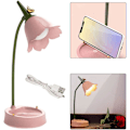 Miniatyrbillede 5 af 5: LED-bordlampe USB genopladelig øjenbeskyttelse blomst skrivebordslampe