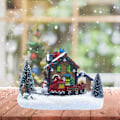 Pikkukuva 2 / 5: Miniatyyri LED-joulumajakylän lumikeskukset
