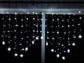 Julgardinbelysning 3,5 m 96 LED-snöflingor