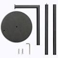 Miniatyrbillede 5 af 5: Fritstående toiletpapirholder, toiletpapirholder til badeværelse, toiletpapirholder til opbevaring af 4 papirruller 22 x 6,29 tommer (sort)