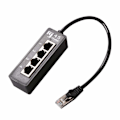Miniatyrbillede 1 af 5: RJ45 Ethernet-splitterkabel, RJ45 1 han til 4 x hun, Cat5