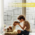 Pikkukuva 5 / 5: Frosted Static Window Film Cross Pattern 45x200cm