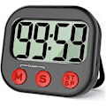 Miniatyrbillede 1 af 5: Køkken Timer, Digital Synlig Timer Magnetisk Ur Stopur Nedtællingstimer, LCD Skærm
