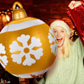 Miniatyrbild 5 av 5: Jätte Stor Uppblåsbar Julkula, PVC Uppblåsbar Julkula, Extra Stor Dekorativ Uppblåsbar Julkula, Julkula för Utomhus