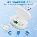 Miniatyrbilde 3 av 5: Trådløse ørepropper, Bluetooth 5.3 In-Ear Hodetelefoner, Stereo Lyd, En-Trykkstyring, Enkel Paring, 30 Timer Spilletid, LED-Skjerm