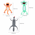 Pikkukuva 3 / 5: 3 kpl Wacky Bookmark Pals -kirjanmerkit 3D (kissa, susi ja gekko)