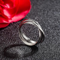 Miniatyrbild 5 av 5: Minimalistisk 925 Silver Ring-Kvinnor, Storlek 7