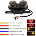Miniatyrbilde 4 av 5: Motorsykkel LED-baklys bremsesignal blinklys skiltbrakettholder