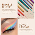 Pikkukuva 4 / 4: 12 värin matta eyeliner-setti, värikäs sateenkaari neon eyeliner-kynä, sileä geelirajaus, vedenkestävä, tahriintumaton, pitkäkestoinen