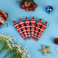 Miniatyrbilde 4 av 5: 6 Pakke Julekule Ornament Julepynt Rød