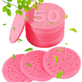 Miniatyrbilde 1 av 5: 50 Komprimerte Ansiktsvamper for Kosmetikere - 100% Naturlig Cellulose Ansiktsvamper Profesjonelle Kosmetiske Spa-Svamper