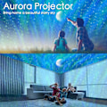 Miniatyrbillede 5 af 5: LED Stjernehimmel Projektor, 3 i 1 Aurora Galaxy Projektor med Hvid Støj, Velegnet som Gave
