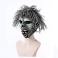 Miniatyrbillede 1 af 5: Halloween fest krøllet hår dyr horror maske latex spøgelse festival blød simulation hovedbeklædning klæde sig ud