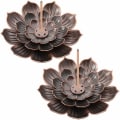 Miniatyrbillede 1 af 5: 2 stk. Messing Lotus Holder Lotus Stick Røgelse Holder Kegle Røgelse Brænder til Røgelse Hjem Soveværelse Yoga Rum