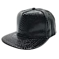 Miniatyrbillede 1 af 4: Unisex Snapback-hatte, justerbar Hip Hop-kasket med flad skygge (sort)
