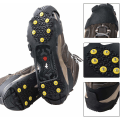 Miniatyrbild 3 av 5: Ice Snow Grips Traction Cleats Ice Cleat Snow Grippers Non-Slip Over Shoe Rubber Spikes Crampons Anti Slip Durable  Slip-on Stretch Footwear(M)