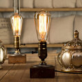 Miniatyrbillede 3 af 5: 3 stk. pære E27 pære 40W ST64 Retro pære Edison pære - varm hvid