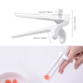 Miniatyrbillede 5 af 5: 4 stk. fingerchopsticks (hvide)