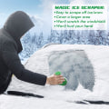 Miniatyrbilde 2 av 7: Magiske isskraper for bilfrontrute - 2-pakning Cone Magic isskraper med trakt, rund snøskrape til julegave