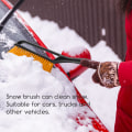 Miniatyrbilde 6 av 7: 27” Snøbørste, 2-i-1 Avtakbar Bilskrape for Frontrute med Ergonomisk Skumgrep for Biler, Varebiler og SUV