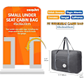 Miniatyrbillede 2 af 5: Kabinekuffert Under Sædet Foldbar Rejse Duffel Taske Tote Håndtaske Carry On Overnight Bagage til Kvinder Mænd