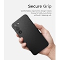Miniatyrbillede 4 af 4: Etui kompatibelt med Samsung Galaxy S23 5G etui (2023), robust stødsikkert skridsikkert TPU slankt tyndt telefoncover til Galaxy S23 - Sort S23