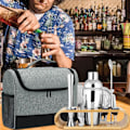 Miniatyrbild 3 av 5: Bärbar Bar Bartender Verktygssats - Bartender Verktyg Reseväska, Hem Rese Bar Verktygssats, Inomhus Utomhus Fest