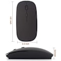 Miniatyrbillede 5 af 5: Bluetooth Mus, Genopladelig Trådløs Mus, Bluetooth Trådløs Mus til Laptop/PC/Mac/iPad pro/Computer (Sort)