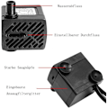 Miniatyrbillede 3 af 5: 48GPH [180L/H] 3W ultra-stille vandpumpe