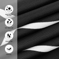 Miniatyrbillede 3 af 5: Bruseforhæng sort, 100% polyester, 12 kroge (100x180 cm, sort)