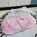 Miniatyrbilde 5 av 5: Baby Crib Myggnetting Bærbar Seng Nett Sammenleggbar Baby Crib Netting for Sommer Nett Barn Sengetøy