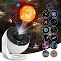 Miniatyrbilde 1 av 5: Stjernehimmel Planetarium Projektor, med 13 Filmdisker, Nattlys Projektor 360° Rotasjonsjustering for Soveromstak Gave