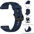 Miniatyrbillede 2 af 5: Rem for Forerunner 945/935, 22mm Silikon Urrem til Forerunner 955/965, Garmin Fenix 6/5, Quatix 5 dark blue