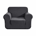 Miniatyrbilde 1 av 5: 1 stk Sofaovertrekk med stretch Jacquard armlene (1 sete, grå)