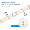Miniatyrbilde 6 av 7: 3m Batteridrevne LED-lysstrimler med fjernkontroll, 90 LED-lys, vanntett, 8 moduser, dimmbar, timer, selvklebende