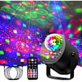 Miniatyrbilde 1 av 4: Disco Lys Partylys, 3 i 1 Diskokule Lys 32 Mønstre med Fjernkontroll for Party DJ Bar Klubb Festivalforestilling