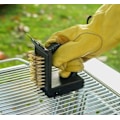 Miniatyrbilde 5 av 5: 2 stk. børste, rustfritt stål skrape, messingtrådbørste og svamp 3-i-1 grillrengjøringsassistent. Grillbørste i rustfritt stål