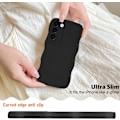 Miniatyrbillede 4 af 5: Samsung Galaxy S23 Plus Cover til Piger Kvinder, Sødt Bølget Ramme Flydende Silikone Fleksibel Blød Stødsikker Kamerabeskyttelse Cover Black S23 Ultra